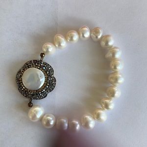 Vintage Pearls silver Water pearls bracelet